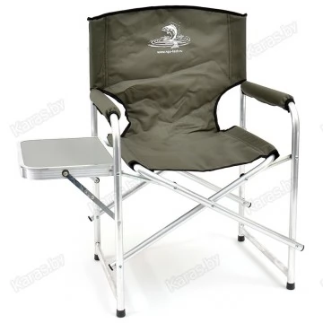 Кресло складное алюминиевое НПО Кедр AKS-06 с пластиковым столиком