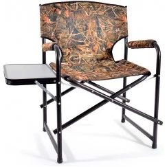 Кресло складное алюминиевое НПО Кедр SuperMax Camo со столиком AKSM-08