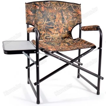 Кресло складное алюминиевое НПО Кедр SuperMax Camo со столиком AKSM-08