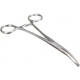 Зажим-корнцанг рыболовный изогнутый Namazu 22 см