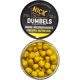 Бойлы Nick Baits Dumbels 7/10 мм (Ананас-Масляная кислота)