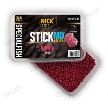 Стик-микс пеллетс Nick Baits Gold SF 3.5 мм Криль (500 гр)
