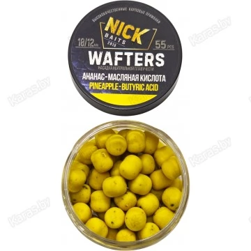 Бойлы Nick Baits Wafters 10/12 мм (Ананас-Масляная кислота)