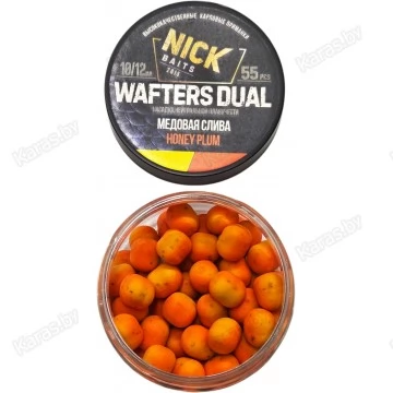Бойлы Nick Baits Wafters Dual 10/12 мм (Медовая слива)