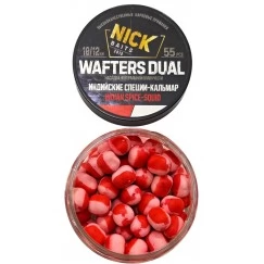 Бойлы Nick Baits Wafters Dual 10/12 мм (Индийские специи-Кальмар)