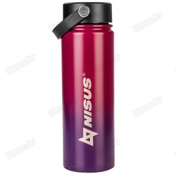 Термобутылка Nisus 0.53 л TB-022-RB c тремя крышками