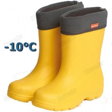 Сапоги Nordman Teen -10°C со съёмным флисовым утеплителем (желтые)