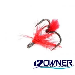 Крючок тройник Owner с мухой №16 TROMU16