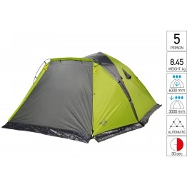 Кемпинговая полуавтоматическая палатка Norfin TROUT 5