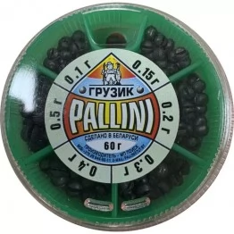 Набор грузил Pallini 60 г, 0.1-0.5 г