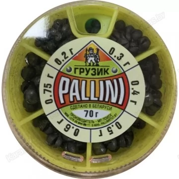 Набор грузил Pallini 70 г, 0.2-0.75 г