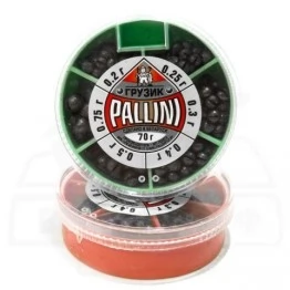 Набор грузил Pallini 70г, 0.2-0.75г