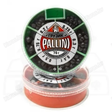 Набор грузил Pallini 70г, 0.2-0.75г