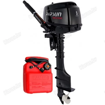 Лодочный мотор 4-тактный бензиновый Parsun F5 BMS (выносной бак 12 л)