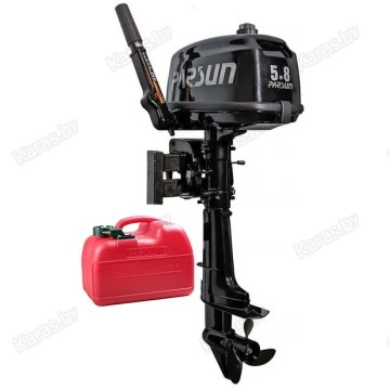 Лодочный мотор 2-тактный бензиновый Parsun T5.8 BMS (выносной бак 12 л)