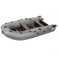 Надувная 3-х местная ПВХ лодка Пилот M-300 (серый)