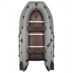 Надувная 3-х местная ПВХ лодка Пилот M-300 (серый)