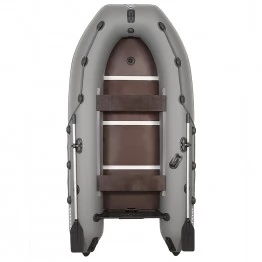 Надувная 3-х местная ПВХ лодка Пилот M-300 (серый)
