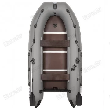Надувная 3-х местная ПВХ лодка Пилот M-300 (серый)