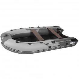 Надувная 3-х местная ПВХ лодка Пилот M-330 НДНД (серый/темно-серый)