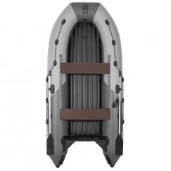 Надувная 4-х местная ПВХ лодка Пилот M-360 НДНД (серый/темно-серый)