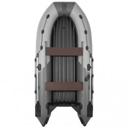 Надувная 3-х местная ПВХ лодка Пилот M-330 НДНД (серый/темно-серый)