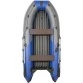 Надувная 3-х местная ПВХ лодка Пилот M-330 НДНД (серый/синий)