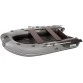 Надувная 4-х местная ПВХ лодка Пилот M-360 НДНД (серый/черный)