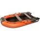 Надувная 4-местная ПВХ лодка Пилот M-340 НДНД (красный/черный)
