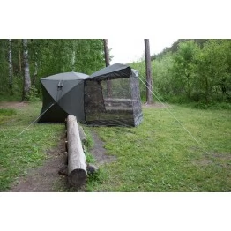 Всесезонная палатка Пингвин MrFisher Шелтерс с москитной шторкой (2.15х2.15х2.0 м)
