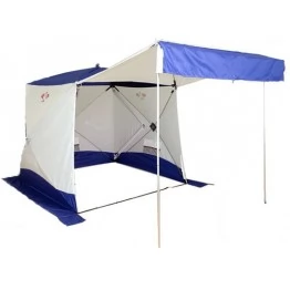 Всесезонная палатка Пингвин Призма Шелтерс Премиум (2.15х2.15х2.0 м, бело-синяя)