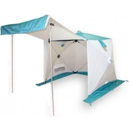 Всесезонная палатка Пингвин Призма Шелтерс (1.85х1.85х1.75 м, бело-синяя)