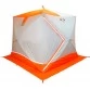 Палатка зимняя Пингвин Призма Премиум двухслойная (2.15х2.15х2.0м, бело-оранжевая)