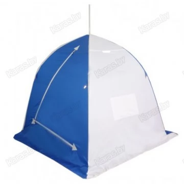 Палатка зимняя Пингвин 1 Люкс (1.5х1.5х1.4м, бело-синяя)