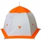 Палатка зимняя Пингвин 2 Термолайт Люкс трехслойная (2.1х2.1х1.4м, бело-оранжевый)