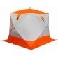 Палатка зимняя Пингвин Призма Премиум Strong двухслойная (2.25х2.15х2.0м, бело-оранжевая)