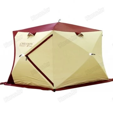 Палатка зимняя Снегирь 2Т Long Компакт трехслойная (2.3х1.7х1.8 м)