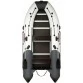 Надувная 4-местная ПВХ лодка Посейдон Касатка KS335 (светло-серый/темно-серый) 