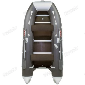 Надувная 5-местная ПВХ лодка Посейдон Викинг VN-340 (бело-серый)