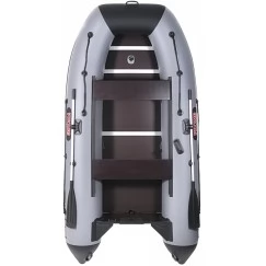 Надувная 5-местная ПВХ лодка Посейдон Викинг VN-340 (серо-черный)