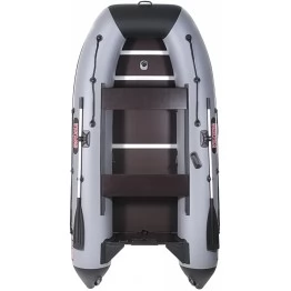Надувная 4-местная ПВХ лодка Посейдон Викинг VN-320 (серо-черный)