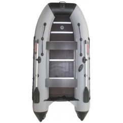 Надувная 5-местная ПВХ лодка Посейдон Викинг VN-360 PRO (серо-черный)