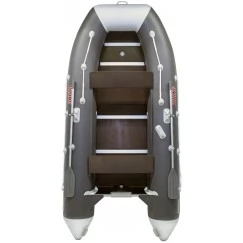 Надувная 5-местная ПВХ лодка Посейдон Викинг VN-360 PRO (бело-серый)