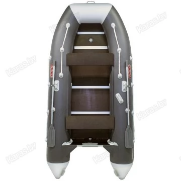 Надувная 5-местная ПВХ лодка Посейдон Викинг VN-360 PRO (бело-серый)