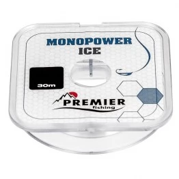 Леска монофильная Premier Fishing Monopower Ice Clear 30 м