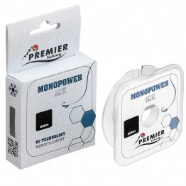 Леска монофильная Premier Fishing Monopower Ice Clear 30 м