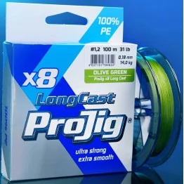 Леска плетёная ProJig Long Cast Х8 100 м