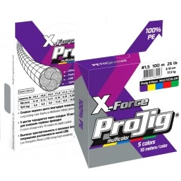Леска плетёная ProJig X-Force Х4 Multicolor 100 м