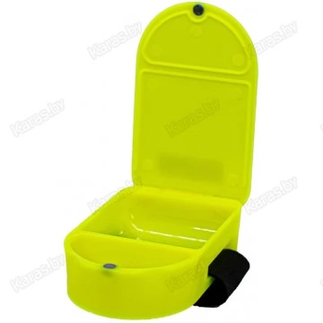 Мотыльница наколенная спортивная пластиковая 90x55x20 мм