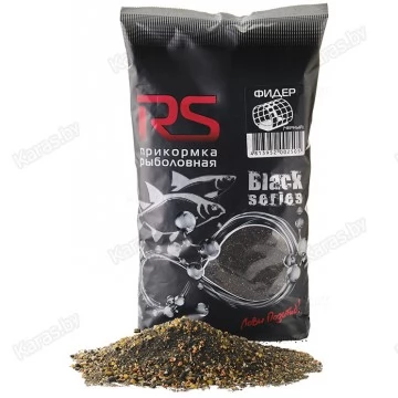 Прикормка RS Black Series Фидер (черная) 1кг